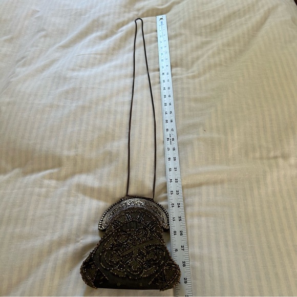 Vintage Style 100% silk women’s beaded purse Bohemian Boho Chic Victorian style - Picture 9 of 11